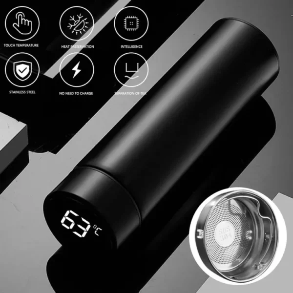 Smart Vacuum Water Bottle 500mL - Image 3