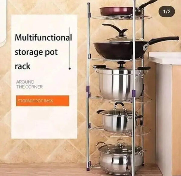 Multifunctional Storage Pot Rack - Image 2